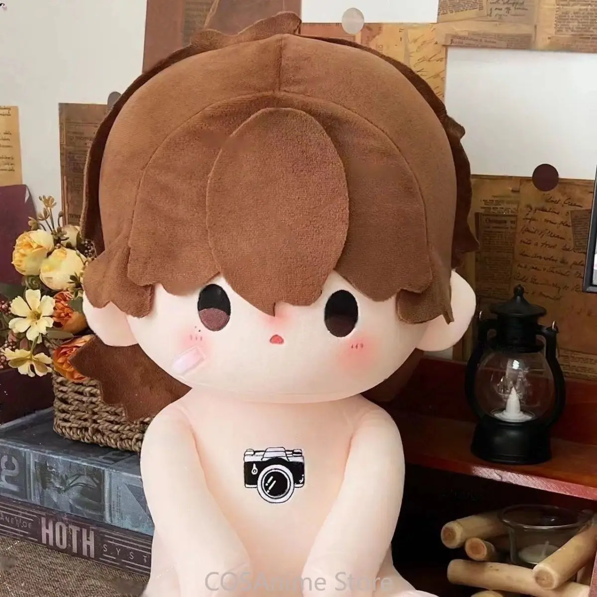 

Anime Role Yu Fan Kawaii Boy Cosplay Attributes Sitting Posture Figure Cotton Body Dress Up 40cm Throw Pillow Xmas Gift