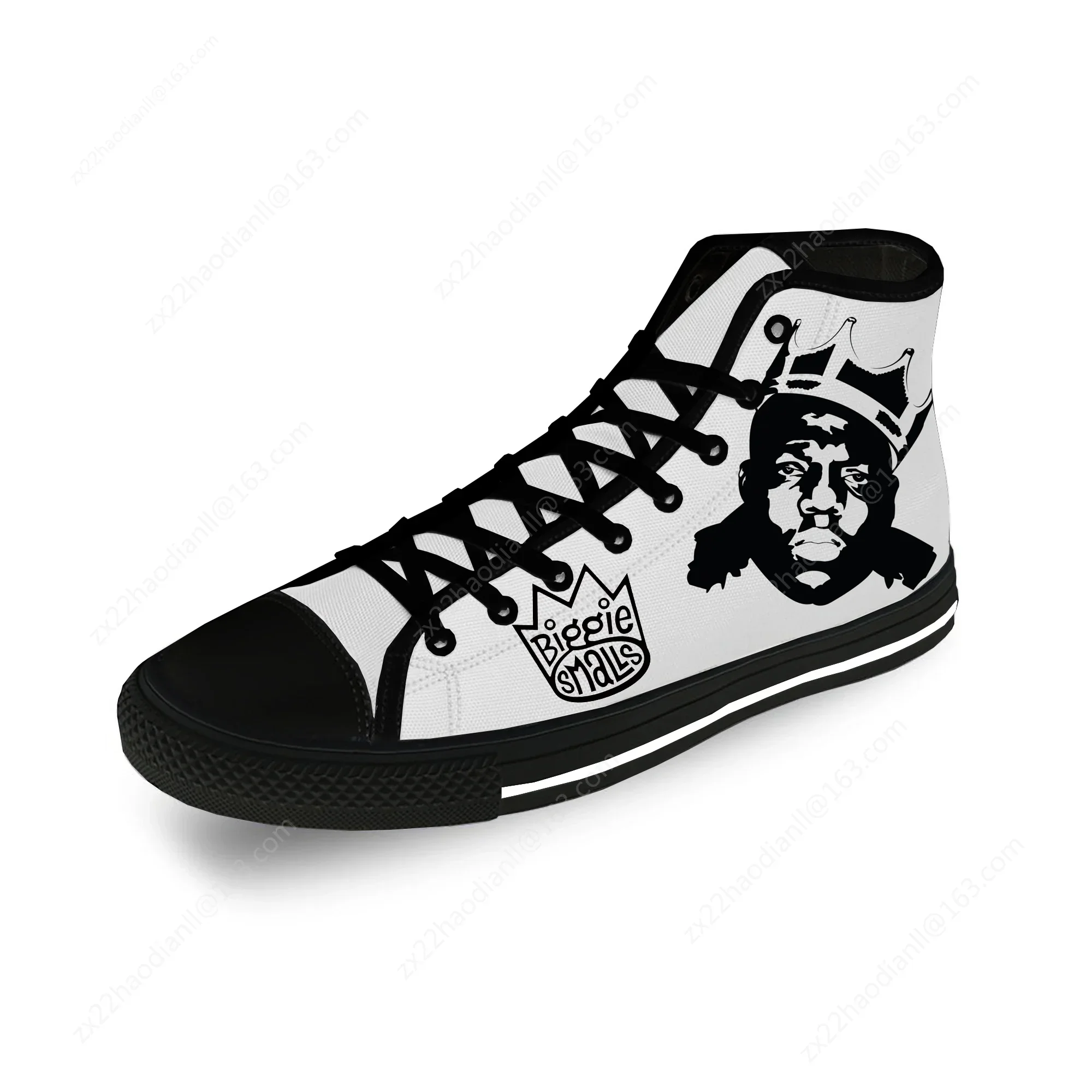 Notorious B.I.G. High Top Sneakers Mens Womens Teenager Casual Shoes Canvas 3D Print Shoes Cosplay Breathable Lightweight shoe