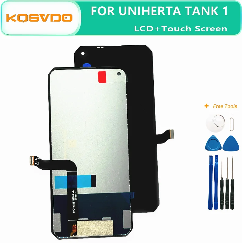 Original For Unihertz Tank 1 Phone LCD Display With Frame +Touch Screen Digitizer Assembly Repair Panel Glass Accessories