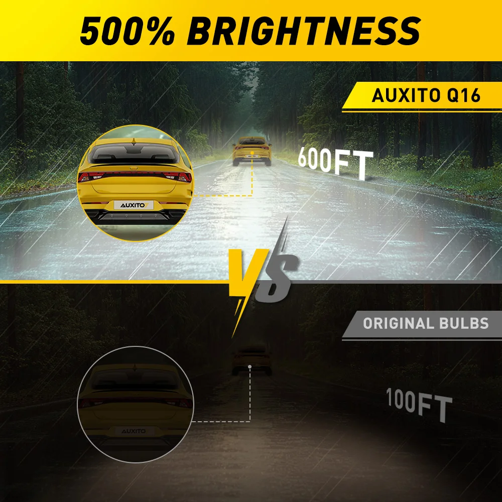 AUXITO 2Pcs D4S D2S LED Headlight HID Xenon Car Lights Turbo Lamps Canbus Headlamp Headlamp For Nissan Mitsubishi Mazda