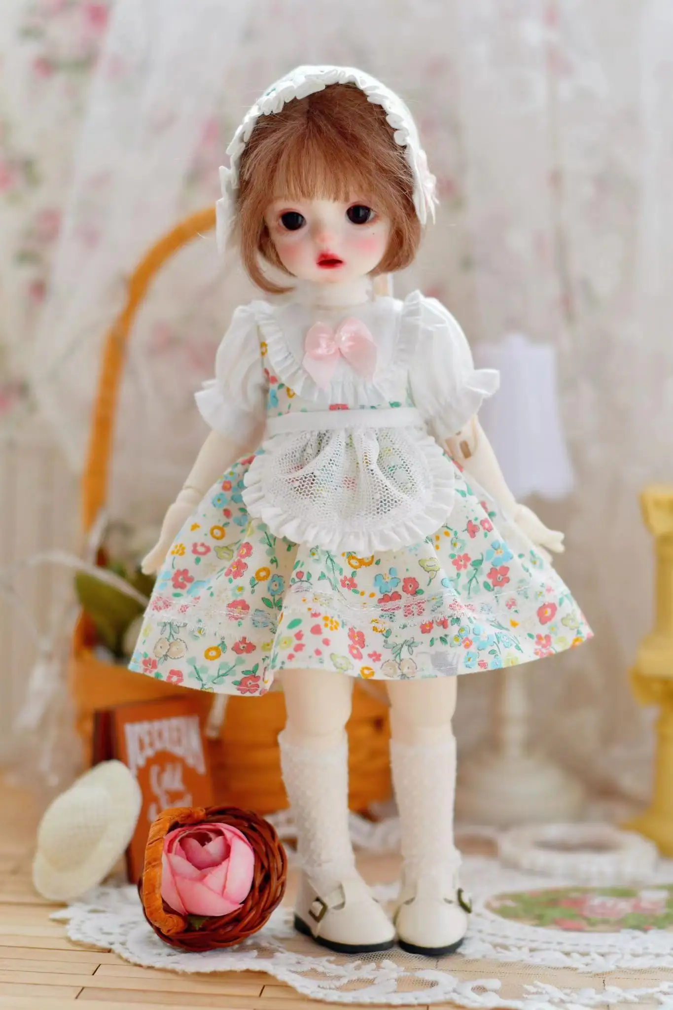 

Одежда для кукол Dula, платье, юбка с пасторальными цветами, Blythe ob24 ob22 Azone Licca ICY JerryB 1/6, аксессуары для кукол Bjd