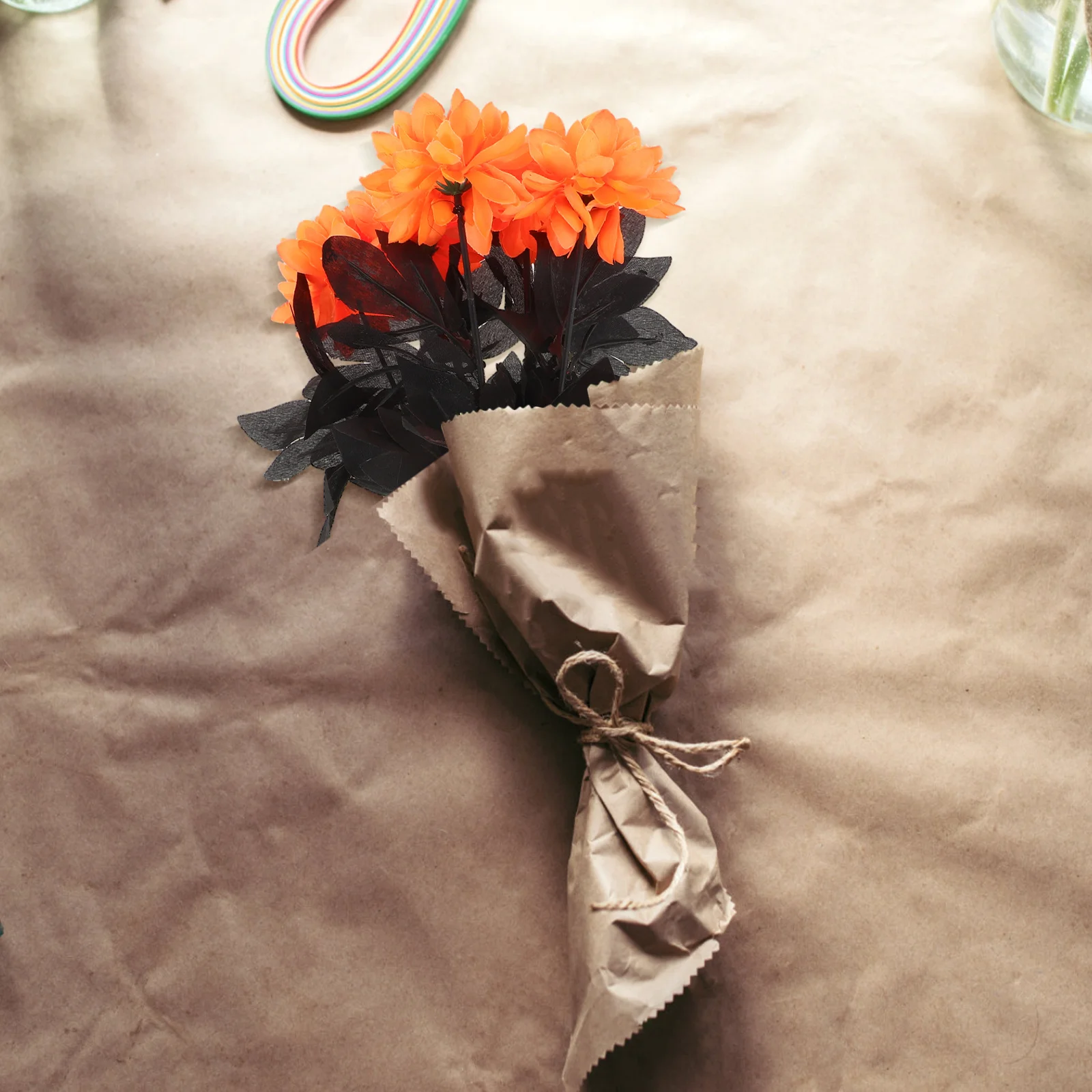 

5Pcs Natural Feeling Artificial Dahlia Bouquet Home Living Room Bedroom Decor Simulation Flower Artificial Flower