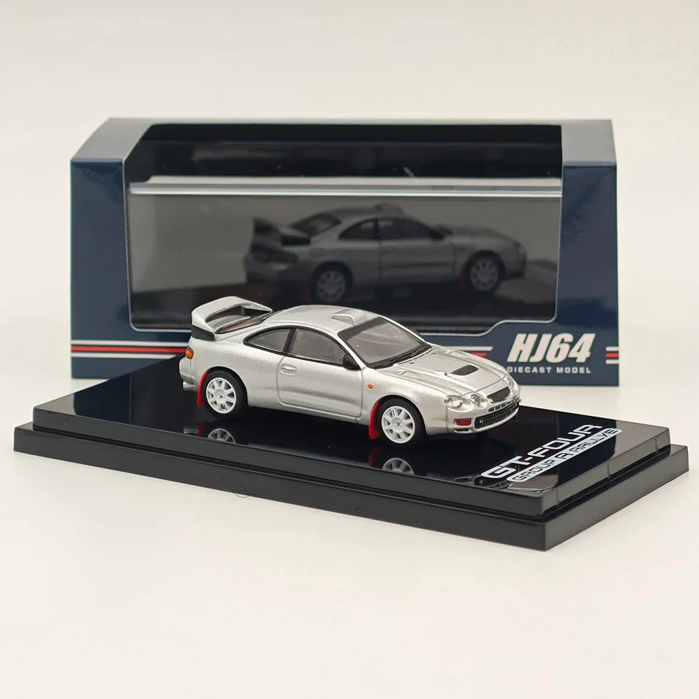 1/64 Hobby Japan For CELICA GT-FOUR WRC Edition ST205 Customized ver 8 Spokes Wheel HJ641064CS Silver Diecast Models Car Toys