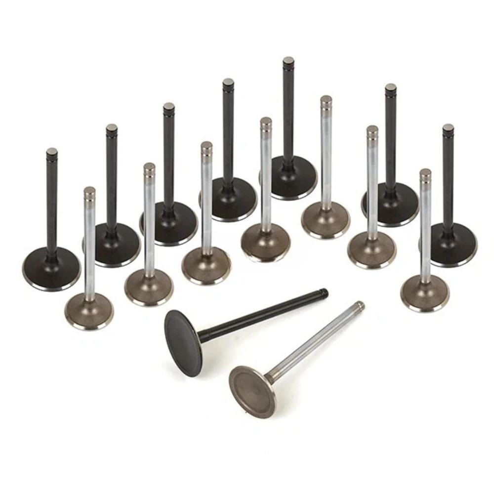 16pcs Engine Part Intake Exhaust Valve Set Fit 4.8 5.3 L LR4 LY2 L33 LH6 LH9 LY5 LC9 L59 For Chevrolet Cadillac GMC Hummer Isuzu