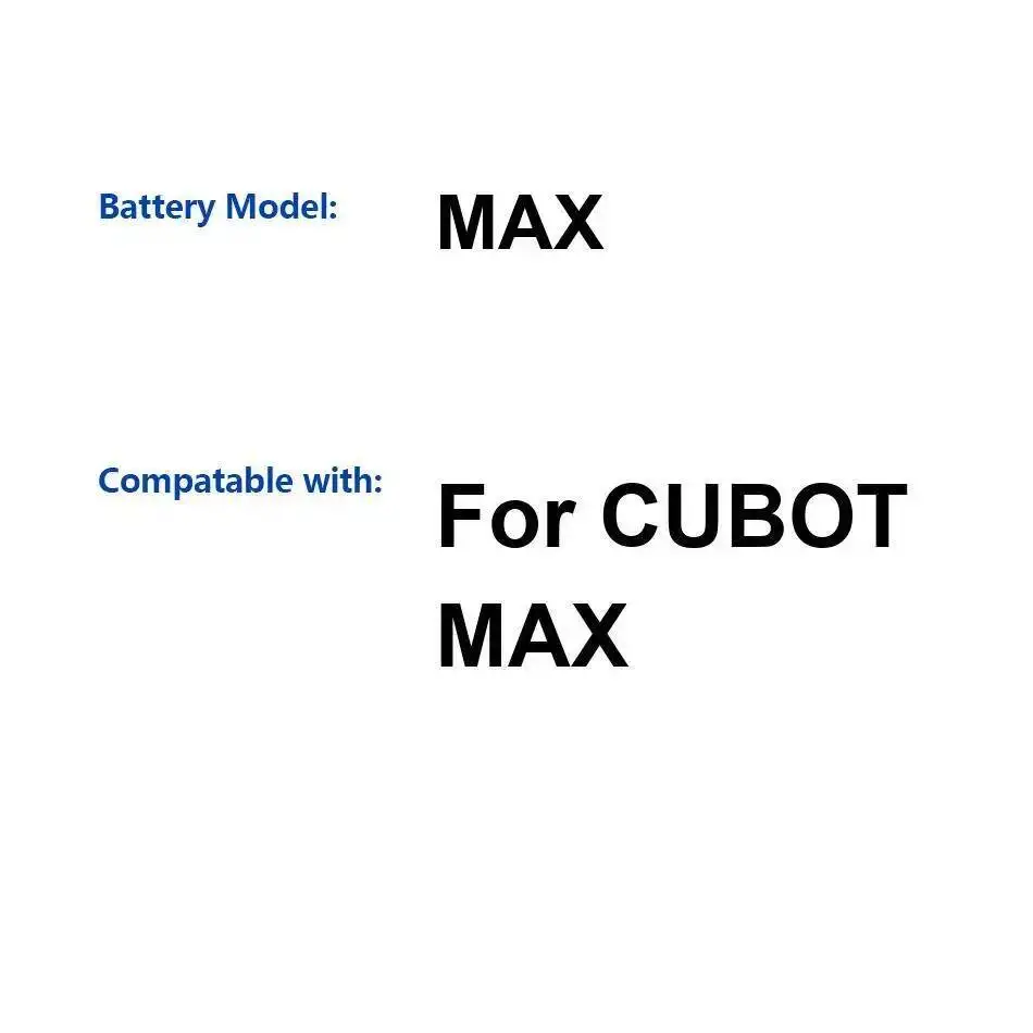 

4100 мАч аккумулятор для мобильного телефона премиум-класса для Cubot Max, экологически чистый