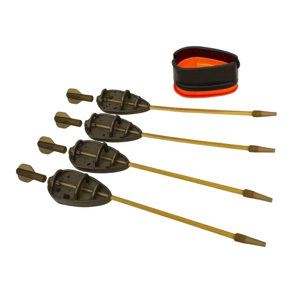 Bait Cage Set Zinc Alloy Construction for Carp and Reservoir Fishing European Style Feeder System Long Distance Use