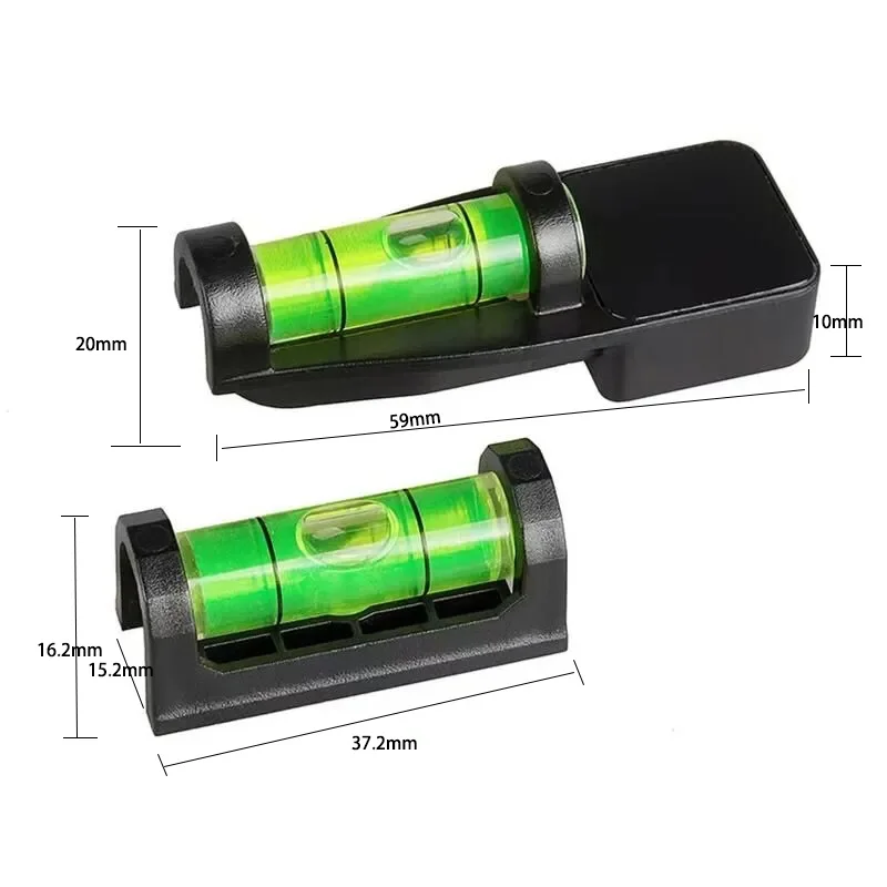 1 sets Magnetic Bubble Level Measuring Layout Tools Levels with Magnetic Base for Hunting Scope Mounting Leveling Kit