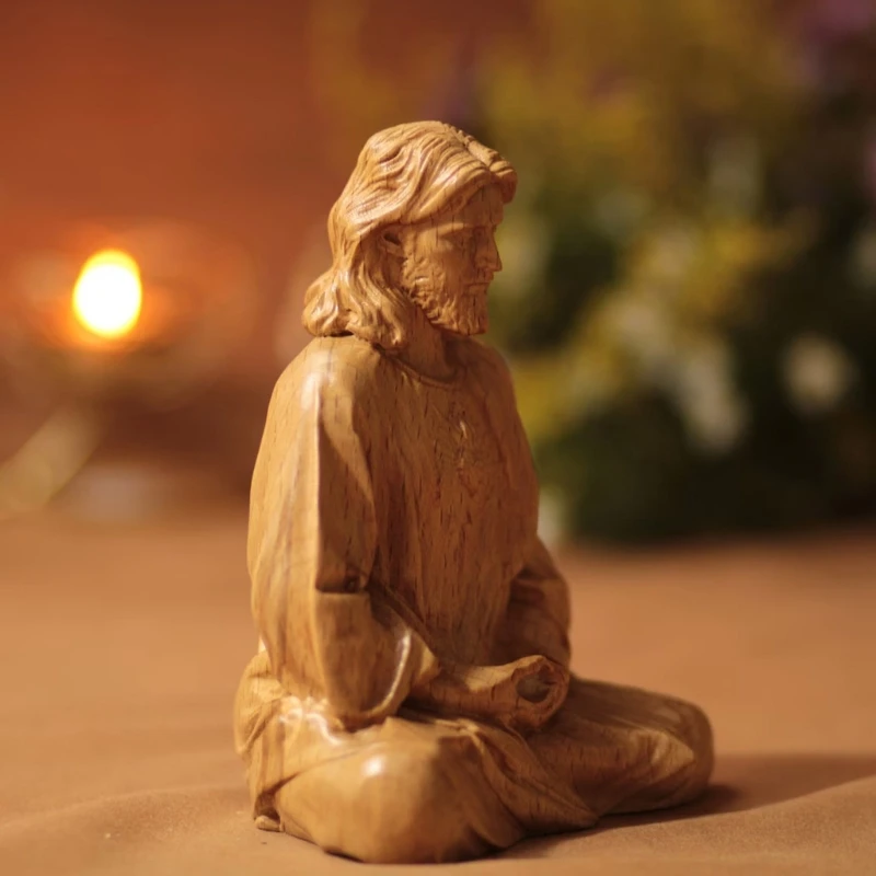 Hars Jezus Christus Standbeeld Voor Trouwe Gelovigen Huis Of Kerk Ornamentatie Handwerk Religieuze Sculptuur 10/15 Cm