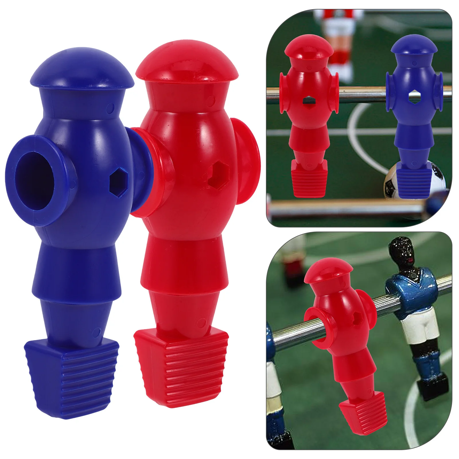 

26pcs Table Football Figures Foosball Players Resin Replacement Parts Desk Soccer Accessories Fit Standard Rods Colors
