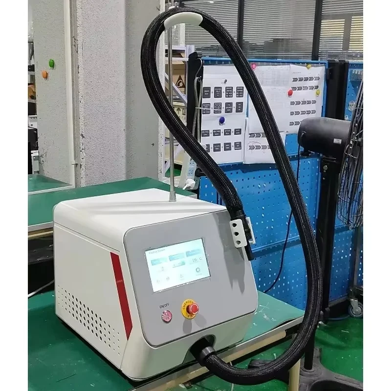 Mini máquina portátil de resfriamento de pele de ar frio Zimmer Cryo mais vendida para dispositivo de tratamento a laser2025.w