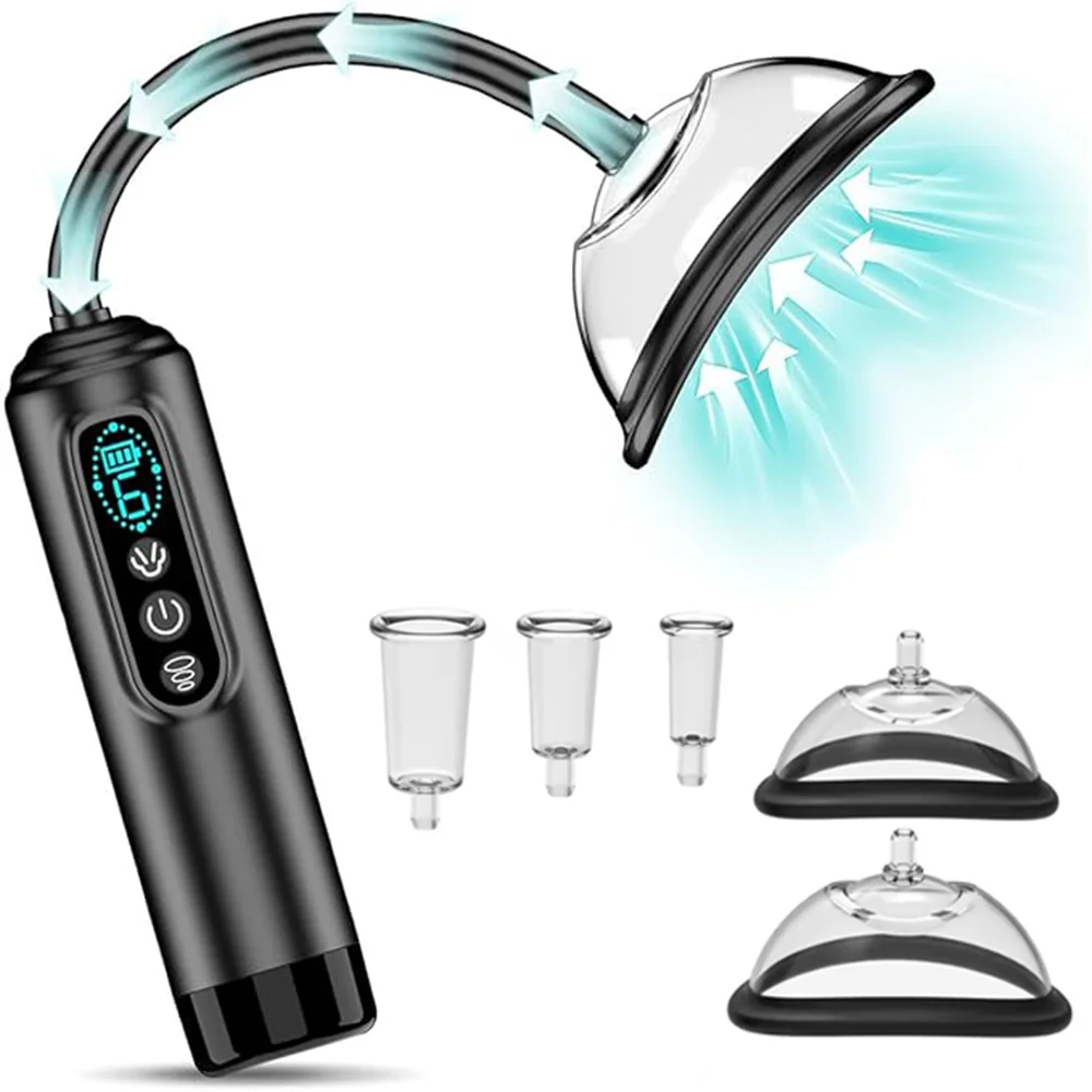 Electric Clit Sucker Vibrator Pussy Pump Nipple Sucking BDSM Vacuum Vagina Clitoral 6 Suck Modes Suction Sex Toys for Women