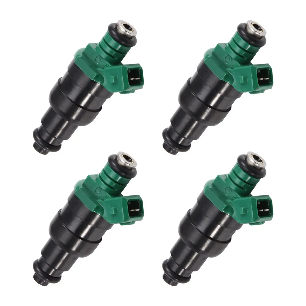 #82A Automotive Parts & Accessories,4Pcs Fuel Injector Nozzle 7700875368 for Renault Kangoo Clio II (Green & Black)
