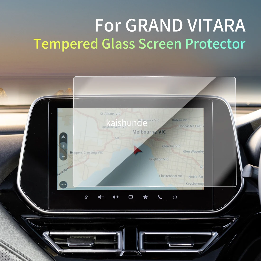 

Защитная пленка из закаленного стекла для дисплея навигации автомобиля Suzuki Grand Vitara 26 (наклейки на приборную панель)