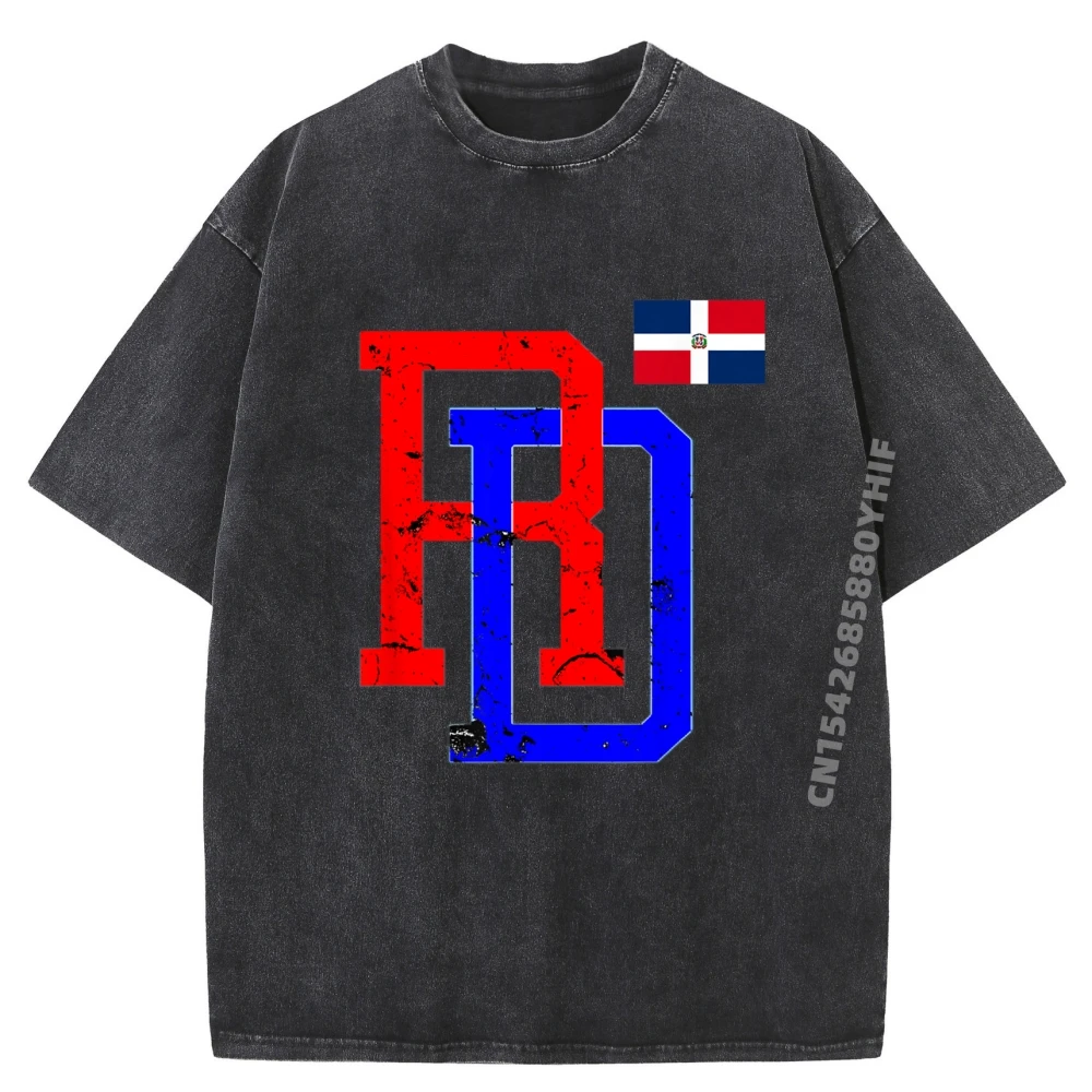 

Dominican Republic Rd Flag Pride Dominican Tees Cute Luxury T Shirt Men High Quality Men's Clothing 2025 Vegan Washed Shirt