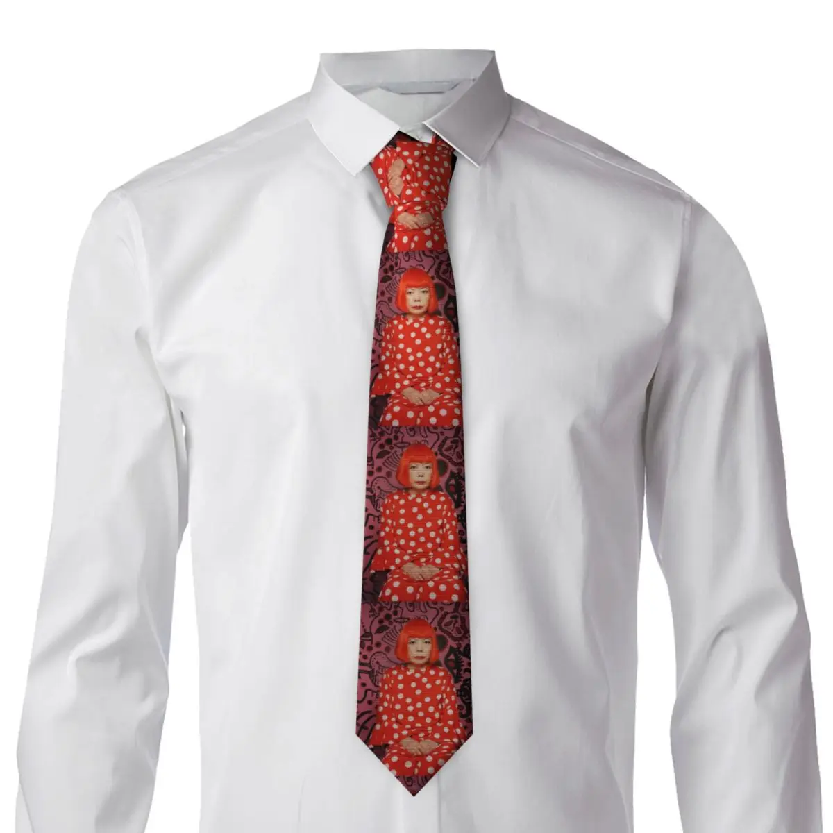 Yayoi Kusama Abstract Painting (12) Necktie for Men Silk Polyester 8 cm Neck Ties Wedding Suits Tie Classic Gravatas