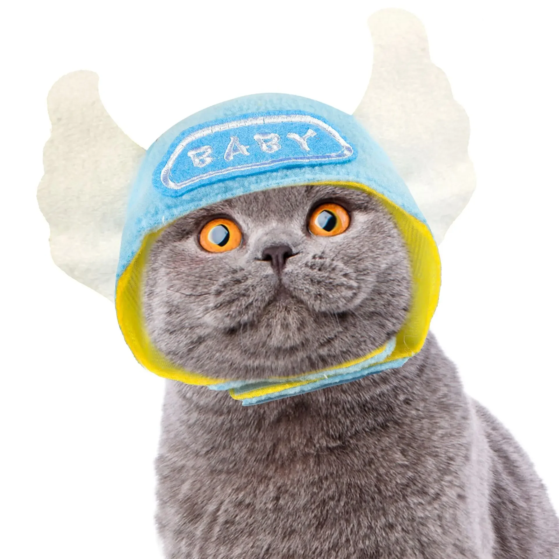 Outdoor Leisure Pet Cat Head Dress Dog Clothing Accessories Headgear Animal Shaping Battle Hat Pet