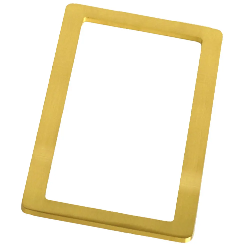 

Copper Paperweight Golden Rectangular Frame Smooth Surface Calligraphy Practice Tool Desk Decoration Metal Office Supply