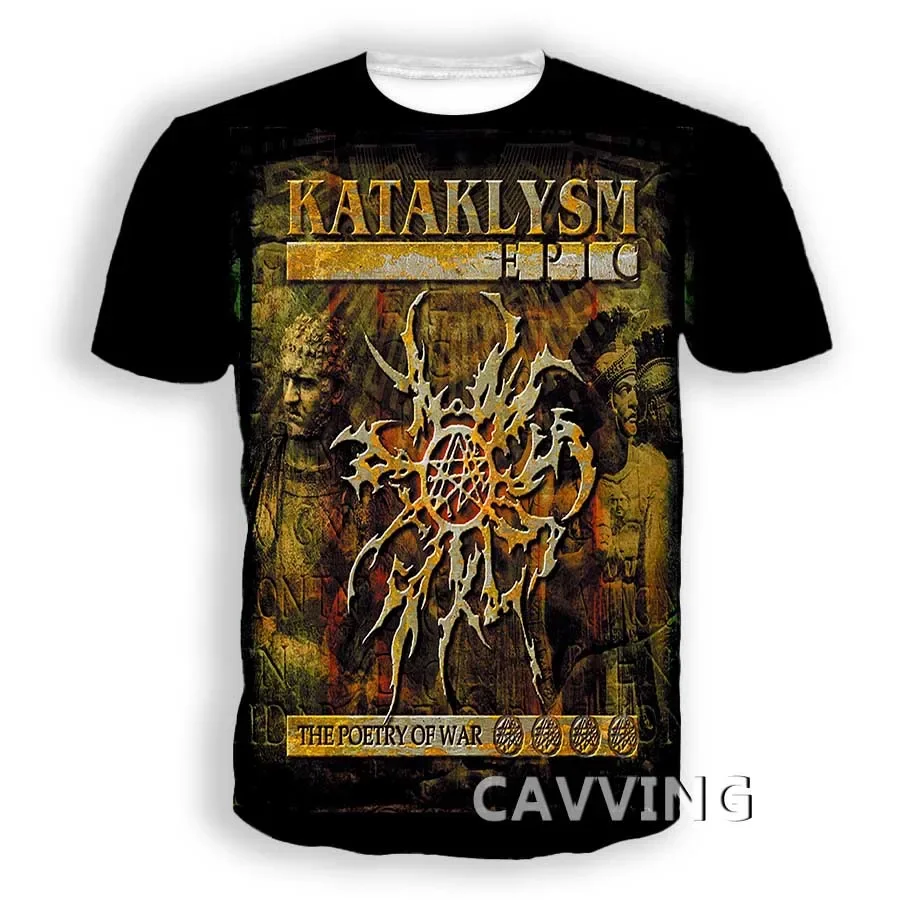 New Fashion Women/Men's 3D Print Kataklysm Band  Casual T-shirts Hip Hop Tshirts Harajuku Styles Tops Clothing