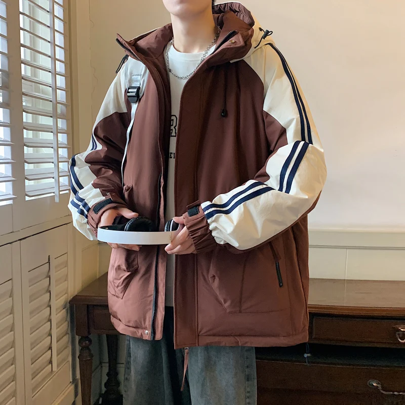 Piumino da uomo per sport all'aria aperta, tempo libero, di alta qualità, invernale, per esterni, a prova di freddo, caldo, confortevole, alla moda e neutro