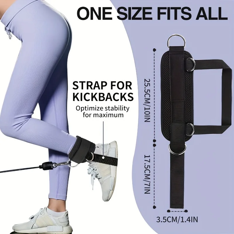 Fitness Ankle Straps Adjustable D-Ring Support Cuffs Gym Leg Strength Workouts Pulley With Buckle Sports Guard Safety Abductors