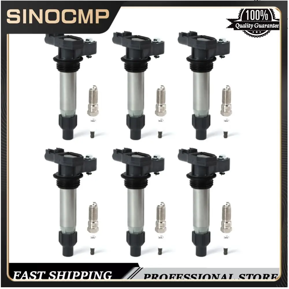 

6pcs ignition coils +6pcs iridium spark plugs for Buick Chevrolet Cadillac Saturn V6 3.6L UF569 Brand New One-Year Warranty