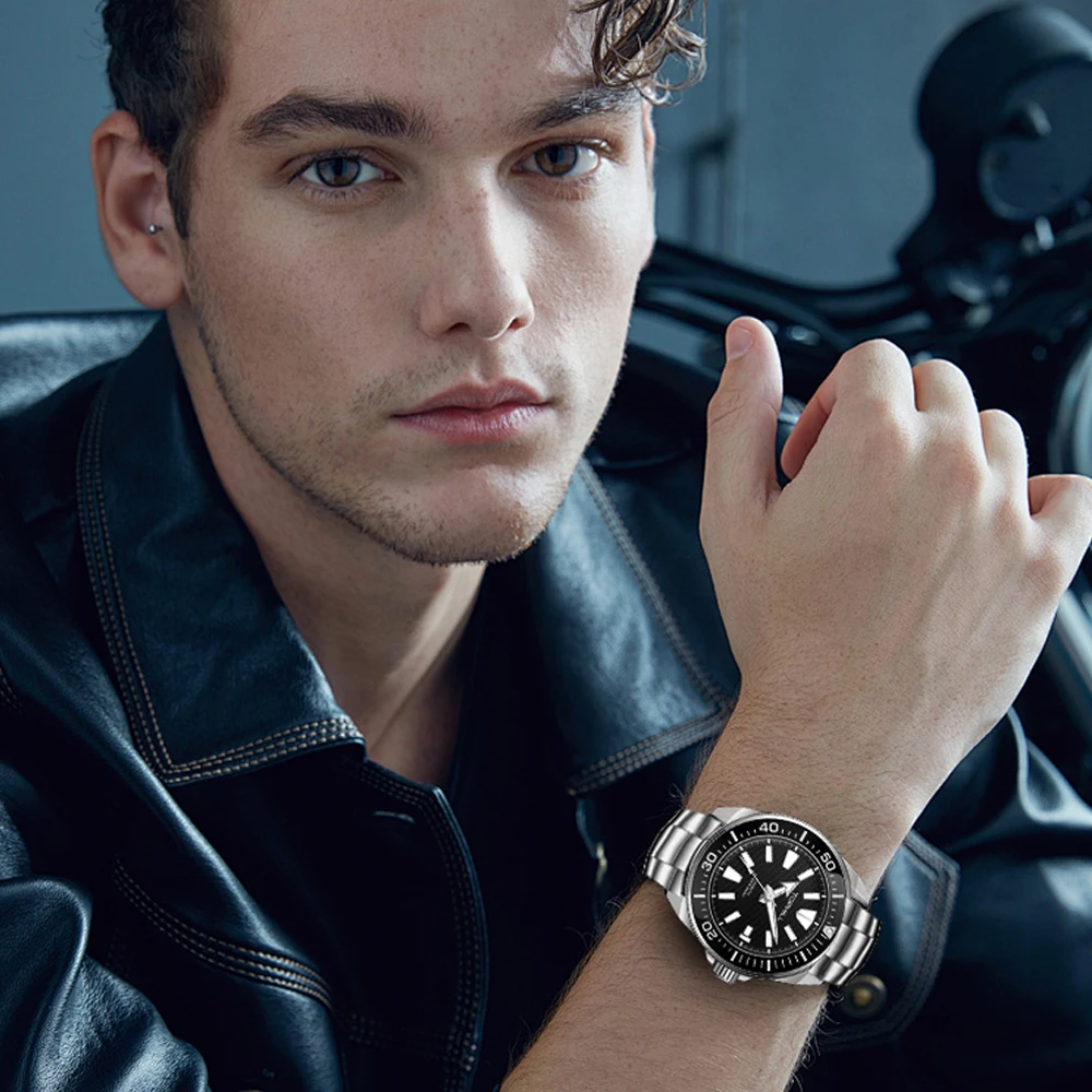 TOPHILL montre de plongée mécanique automatique 300M étanche Super lumineux montres pour hommes mouvement NH35 43.5mm horloges saphir