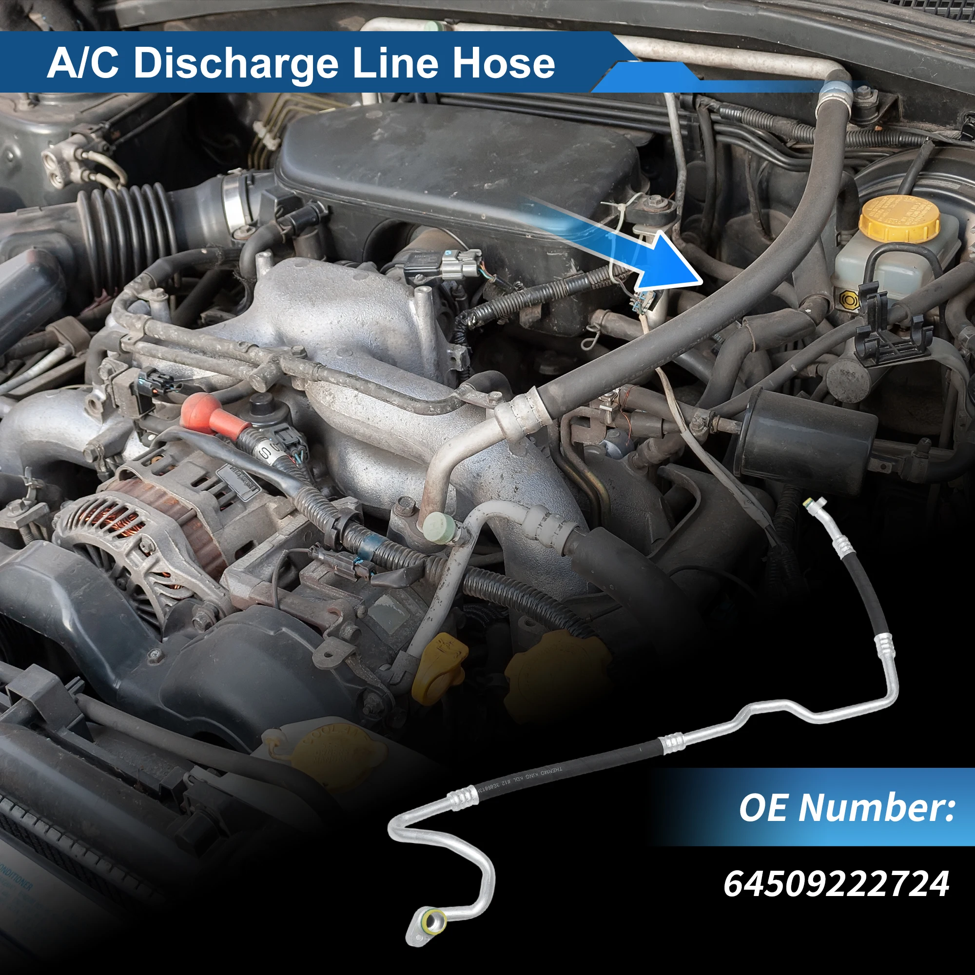 

UXCELL A/C Refrigerant Liquid Hose for BMW X6 2008-2014 No.64509222724