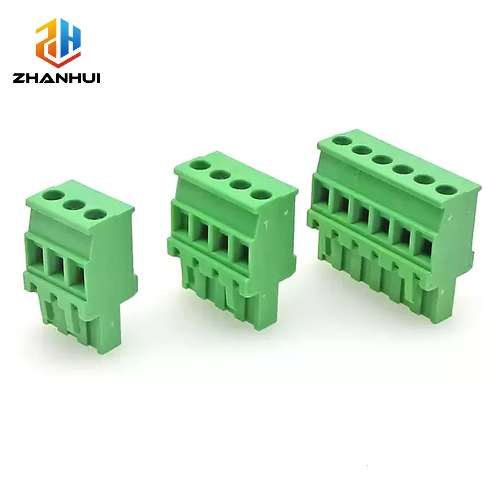 5PCS 2EDG 5.08mm Pitch Plug-in Terminal Blocks, Side Outlet Vertical Screw Connector, Solderless PCB Terminal 2-12P
