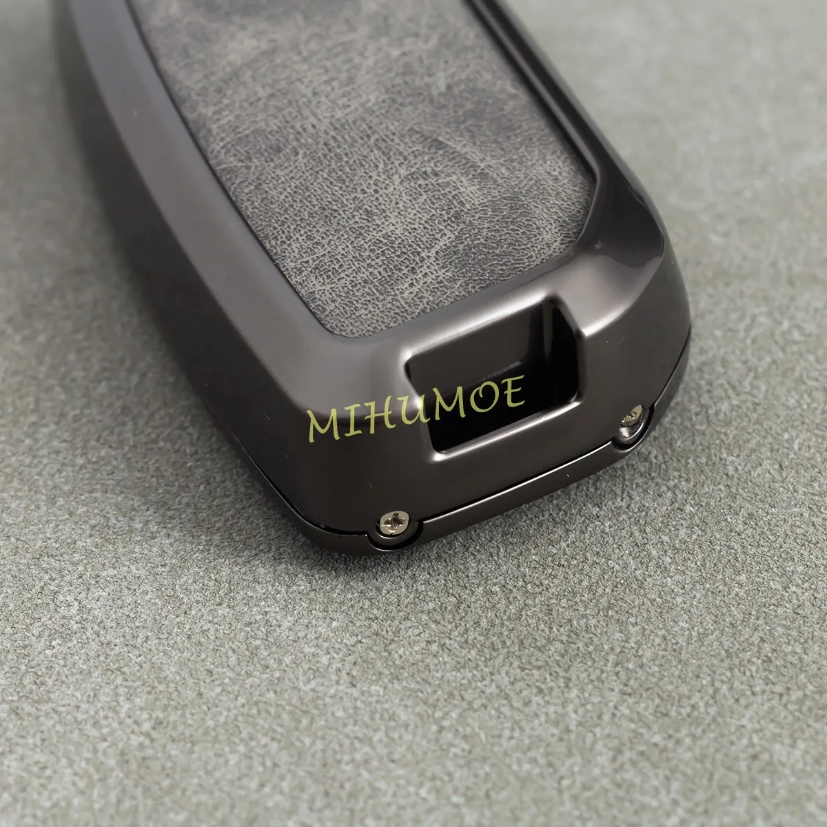 Metal Leather Car Remote Key Fob Case Cover Shell For 2023-2025 BMW 520i 530i 550e G60 iX1 U11 X1 X2 X5 X6 X7 i7 XM Accessories