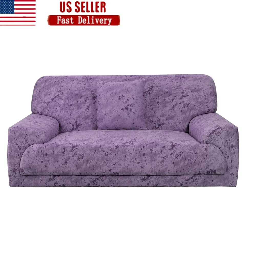 

Traditional Artistic Stretch Sofa Slipcover Ultra-elastic Durable Polyester 1-Piece Loveseat Cover Easy Installation Seat