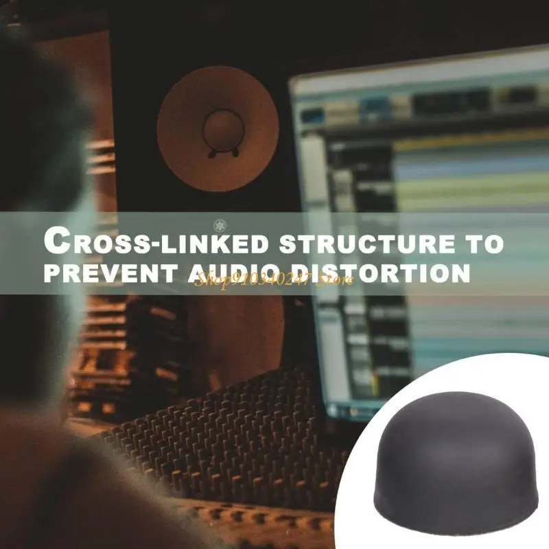 Q22A 4pc 30mm Silicone Vibration Dampening Feet Pad For Speaker Amplifiers Rack Mount