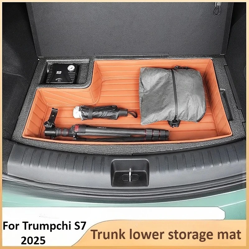 

Для Trumpchi GAC S7 2025 2026, нижний коврик для багажника, коврик для хранения, внутренняя организация, украшение автомобиля, модификация, аксессуары
