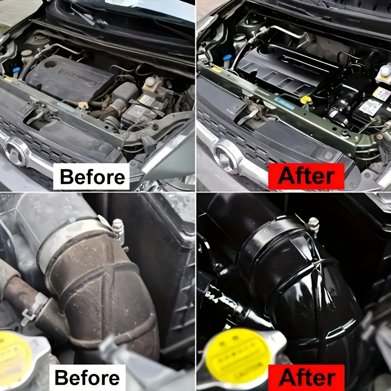 Auto-Kunststoff-Renovierungspaste mit Schwamm, Auto-Kunststoff- und Gummi-Zierleisten-Renovierer, UV-Schutz Langanhaltender Kunststoff-Revitalisierer für C – Detail 5