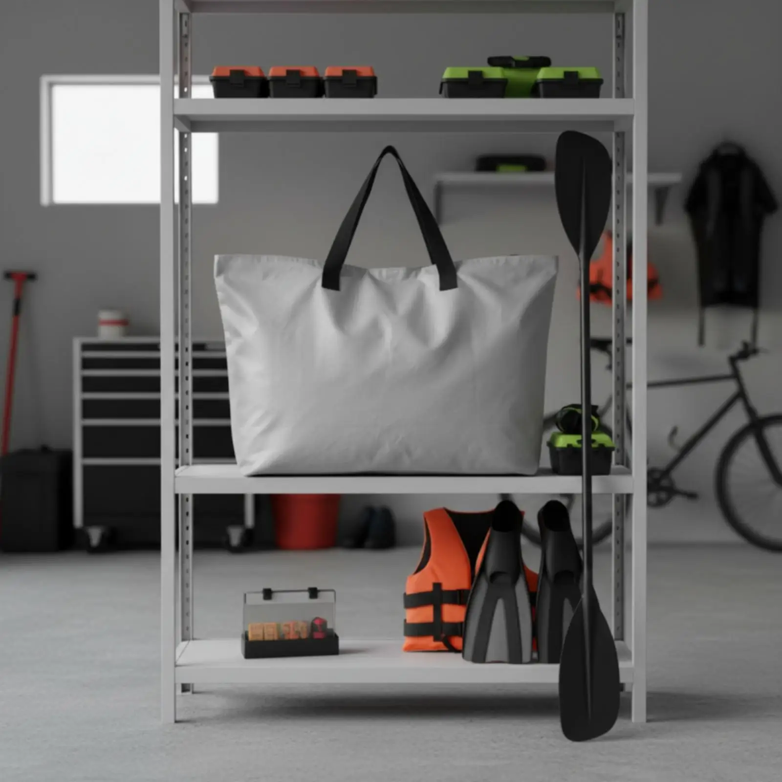 Foldable Gear Tote Bag Customizable for Kayak Camping and Poolside Essential Storage