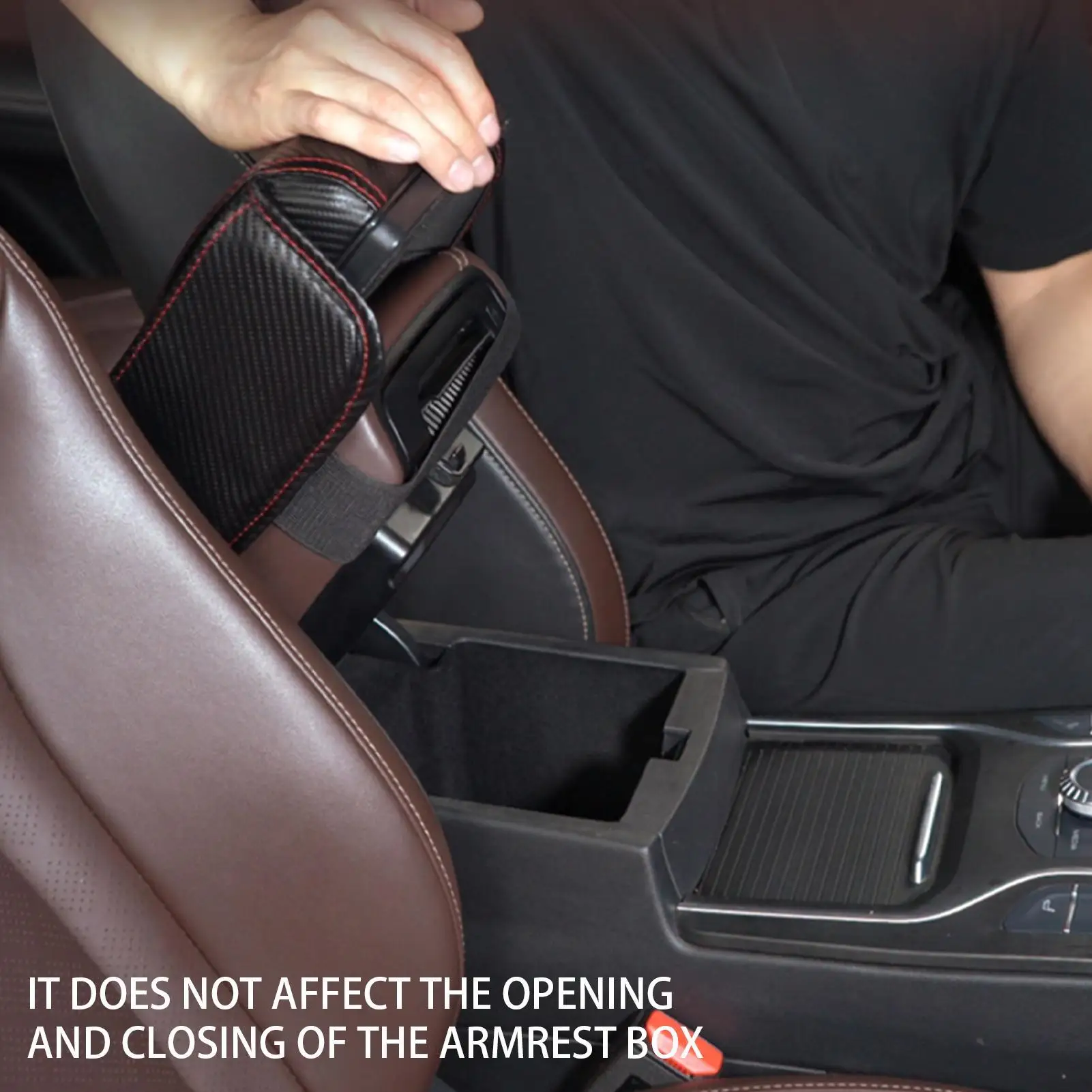 

Car Center Console Cushion Pad Automotive Center Console Booster Cushion With Cup Holder Car Interior Decor Armrest Elbow