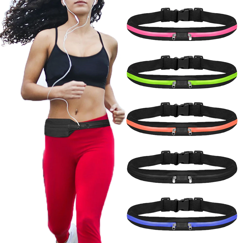 Ajustável impermeável esportes Fanny Pack, saco pequeno da cintura, bolsa do telefone, saco do Gym, grande capacidade, jogging, ciclismo, corrida