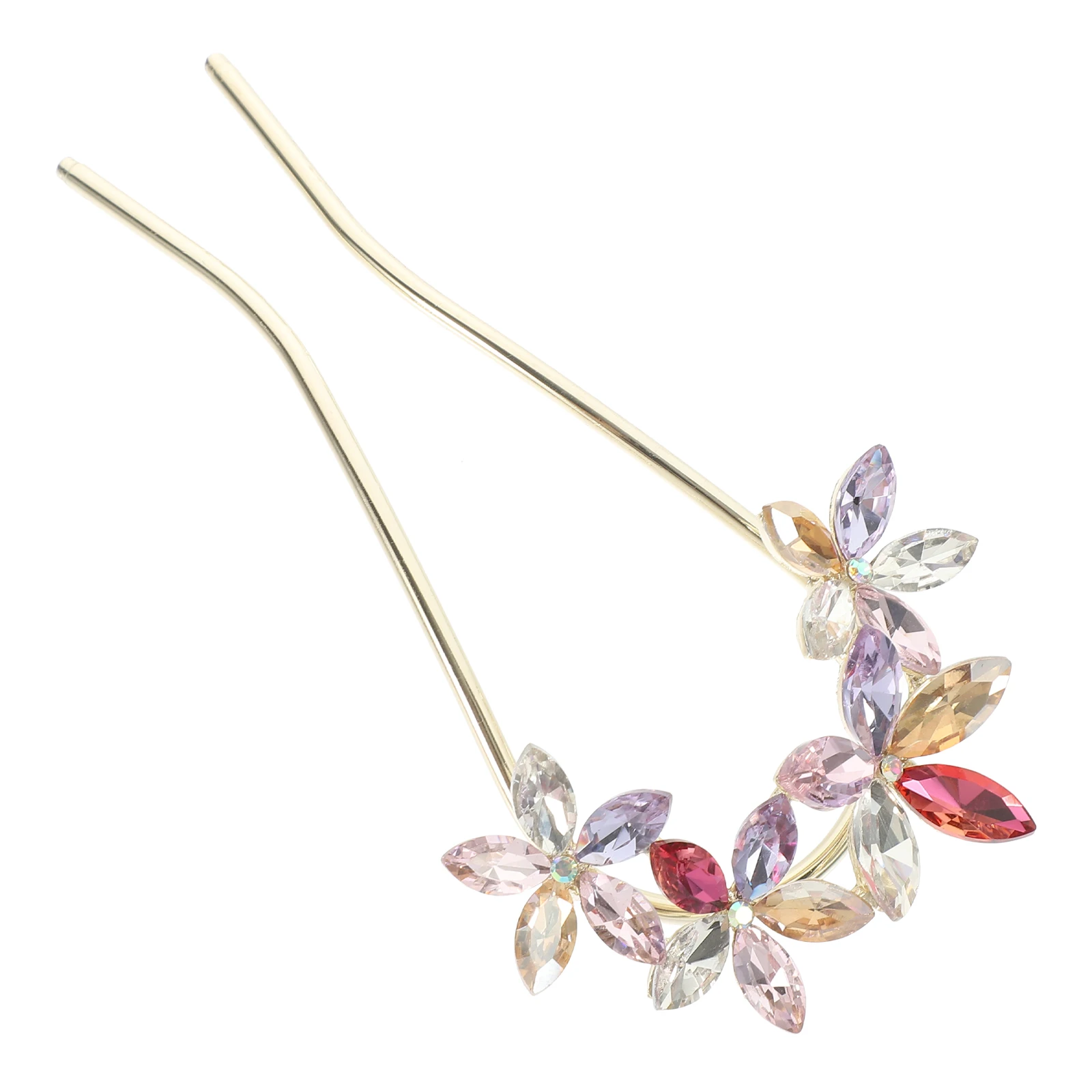

U Shaped Purple Women Bridesmaid Wedding French Hair Styling Pins Wedding Headpiece Hairpin Hairstyles Accessories