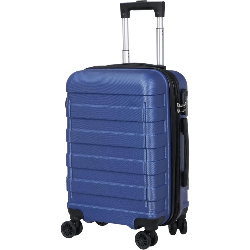 21 Inch Hardside Expandable Carry On Luggage with Spinner Wheels, Lightweight Suitcase Durable Rolling Luggage for Business