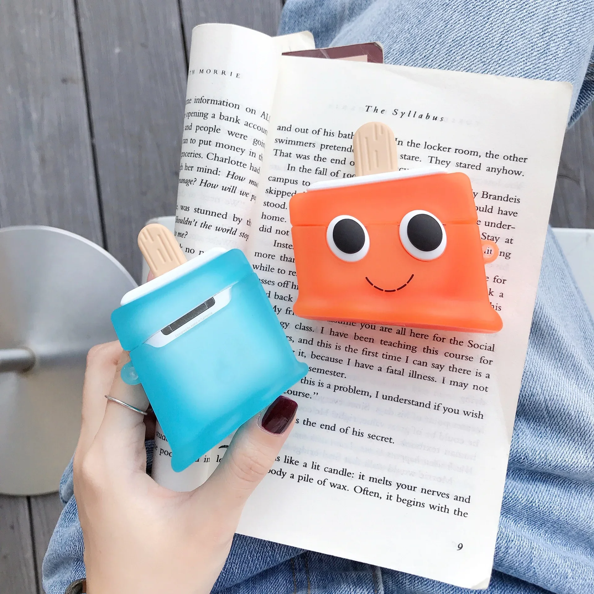 

Cute 3D Big Eyes Popsicle Ice Cube Protective Earphone Silicone Cover For Airpods Pro 2 Case/Airpods Case Funda For Kids