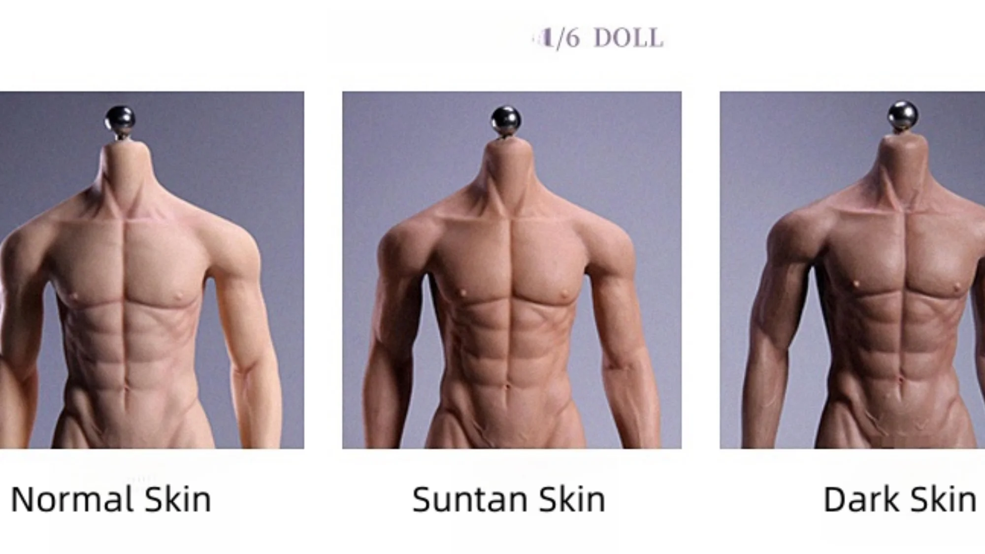 1/6 JIAOU الشكل دمية JOK-11C ذكر سلس الجسم لينة مرنة #2