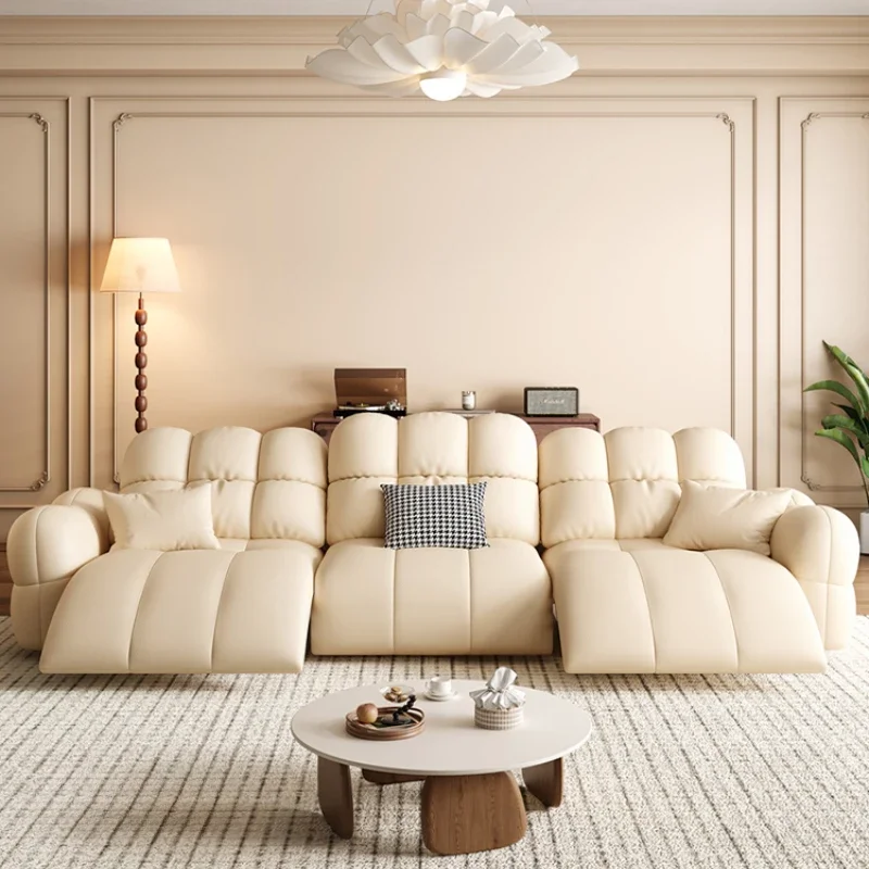 أريكة كهربائية فاخرة مصممة لغرفة المعيشة الفاخرة أريكة صالة مستلق أريكة إيطالية بمقعدين Woonkamer Banken أثاث غرفة المعيشة #3