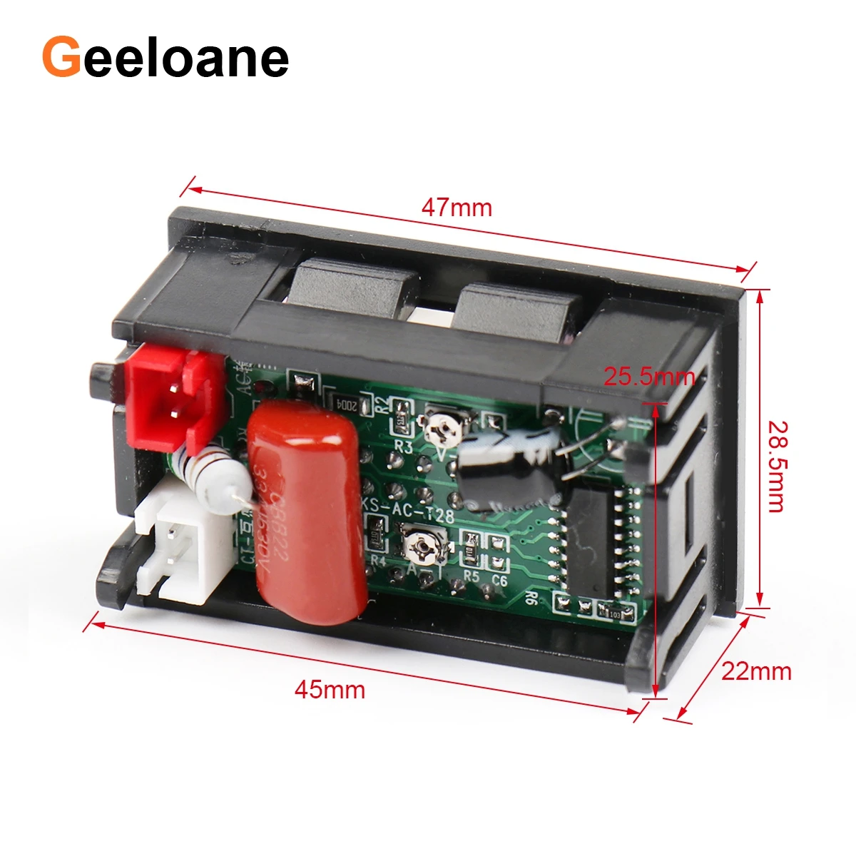 0.28 "Lcd Digital Voltage Current Meter Ac 60-500V 10A/50A/100A Dual Digitale Display meter Ammete Diy Met Ac Transformator