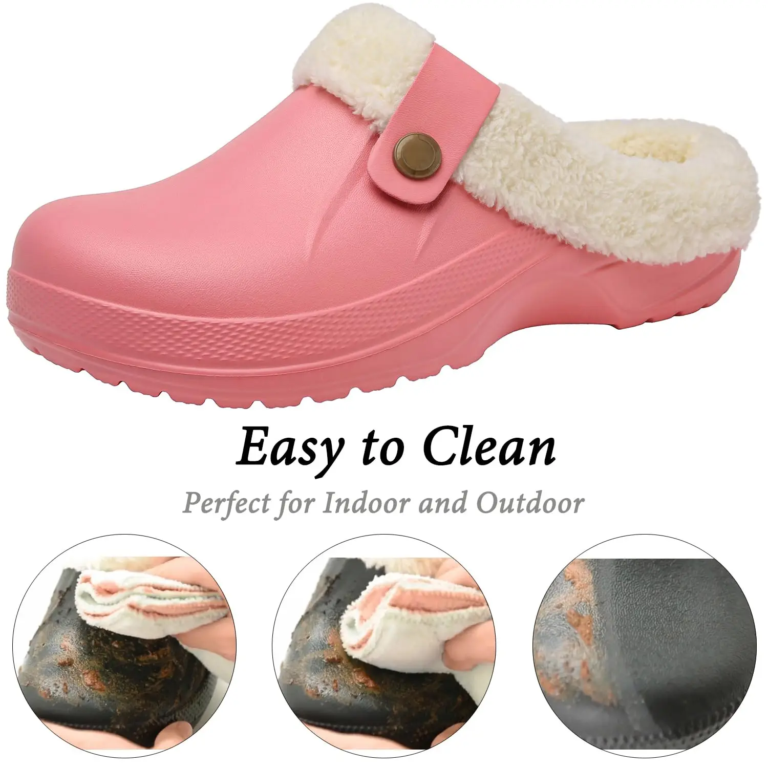 Neue Männer wasserdichte Hausschuhe Frauen Männer Pelz Clogs Hausschuhe Winter Männer Gartens chuhe Outdoor Anti-Rutsch-Panto letten Indoor Soft House Schuhe – Detail 18