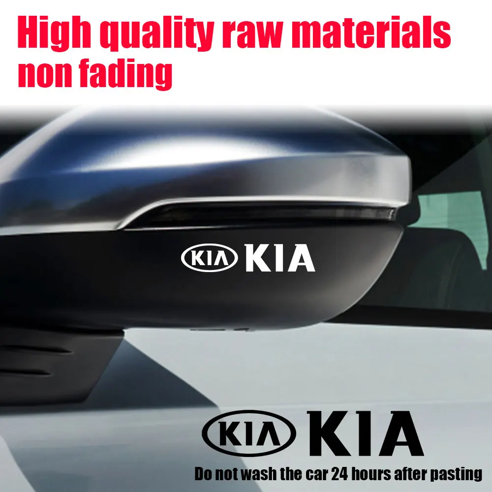 4 قطعة شعار سيارة PVC الجانب الجسم غطاء خزان الوقود شعار الجذع ملصق اكسسوارات لكيا سبورتاج ريو Ceed Morning K5 بيكانتو سورينتو #1