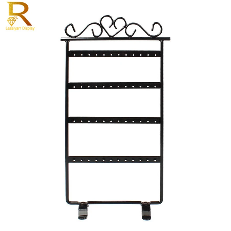 Wholesale48 Holes 24 Pairs Stud EarringDisplay Rack Metal Stand Holder Jewelry Earrings Organizers Showcase Packaging & Display