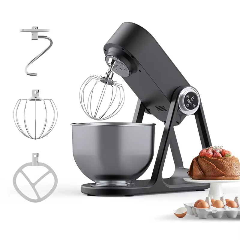 3-in-1 Multi-purpose Food Mixer New Die Cast Stand Mixer Electric 1500W Power 6-Speed Egg Beater Mixing Dough, Egg, Cake