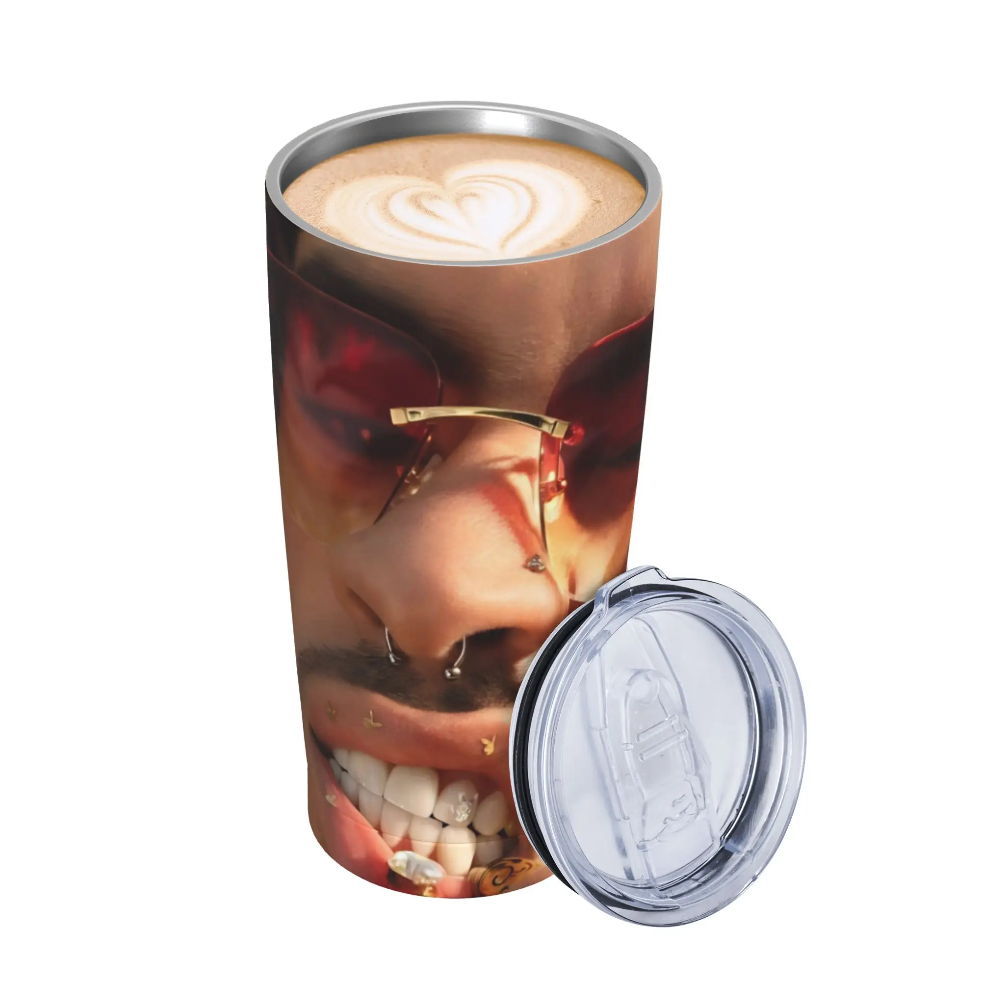 Bad Bunny DTMF Tour 2026 Insulated Tumbler with Lid  Vacuum Coffee Mugs Double Wall Car Bottle Cup 20oz