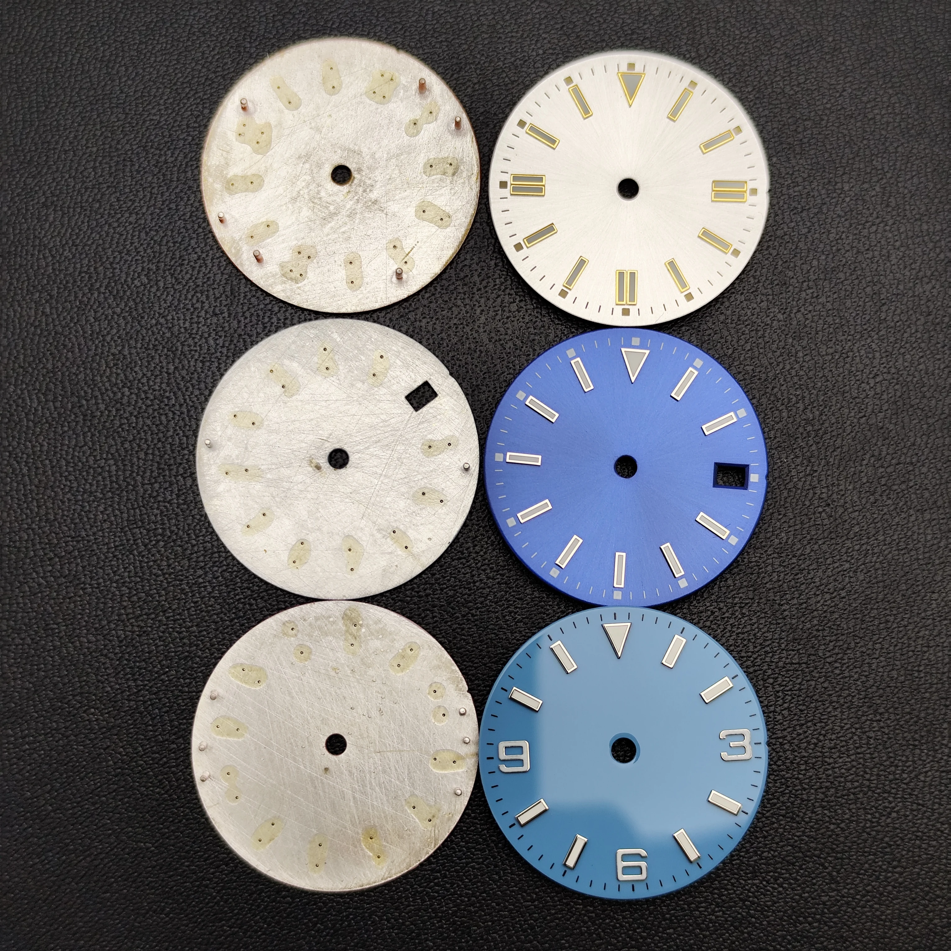 28.5mm Watch Dial With/Without Calendar Window Sterile Watch Face Replacement Parts Fit NH35 E2824 2836 M8215 Automatic Movement