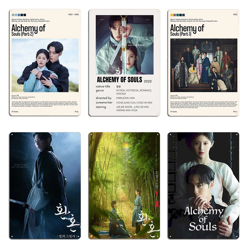 Alchemy of Souls part 2 Kdrama light and shadow korean drama Metal Sign Bar Design Funny Garage Design Tin Sign Poster