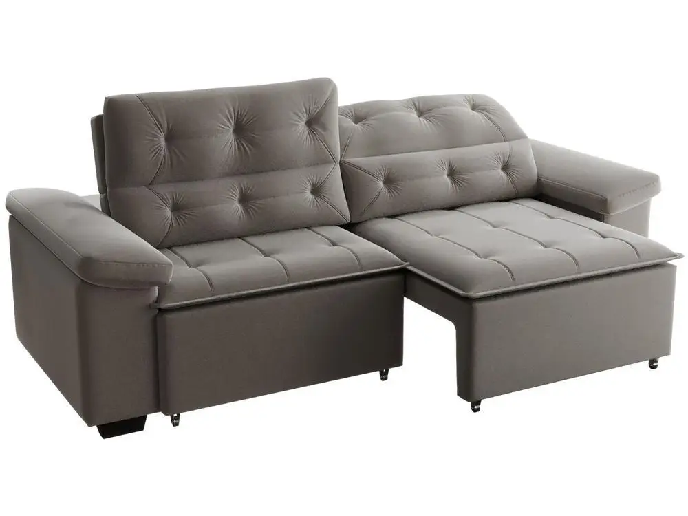 4 Seater Retractable Sofa Velvet Phormatta Costa Rica SMP